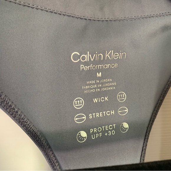 Calvin Klein Performance Grey Sleeveless Collar Dress, size M - Picture 2 of 8